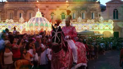 Cavalcata di Sant'Oronzo a Ostuni il 26 agosto.