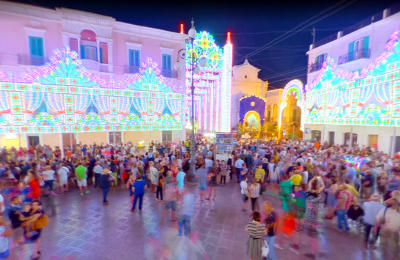 Festa patronale a Fasano, in Puglia.