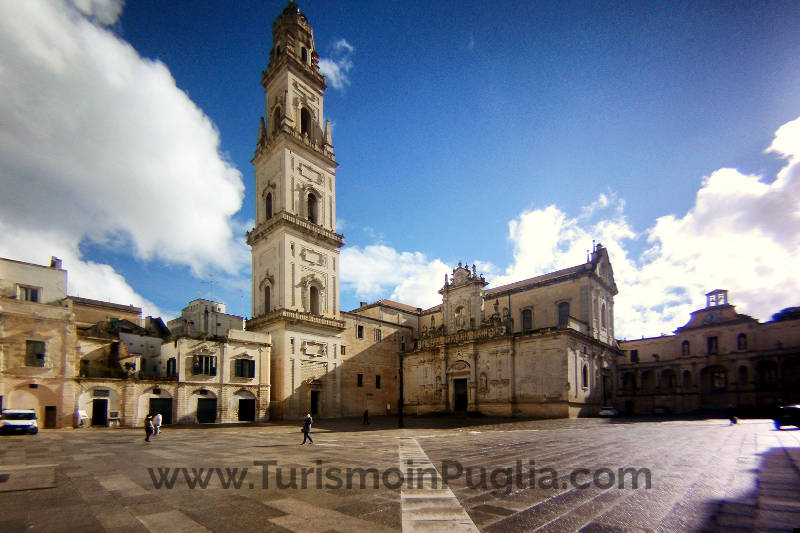 Piazza Duomo a Lecce in Puglia.