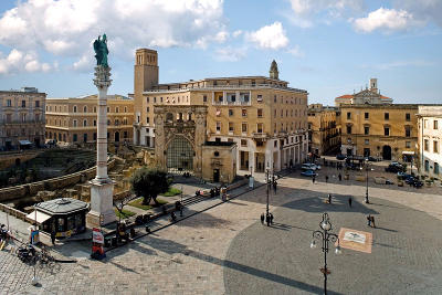 Piazza Sant'Oronzo a Lecce in Salento.