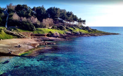 La baia di San Gregorio, marina di Patù, molto vicino a Leuca.