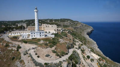 Il promontorio di Leuca con il faro.