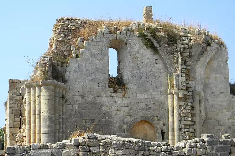 Ruderi dell'importantissimo monastero basiliano di San Nicola di Casole, vicino Otranto.