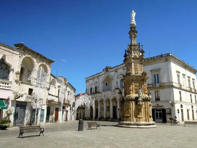 Piazza Salandra a Nardò, provincia di Lecce.