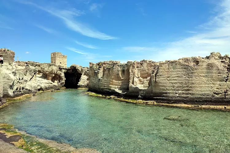 Le piscine naturali di Marina Serra, vicino Tricase.