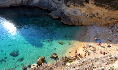 The beach of Porto Miggiano in Salento.