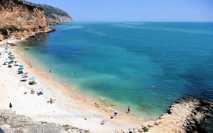 La bellissima spiaggia di Punta Rossa, a due passi da Manfredonia.