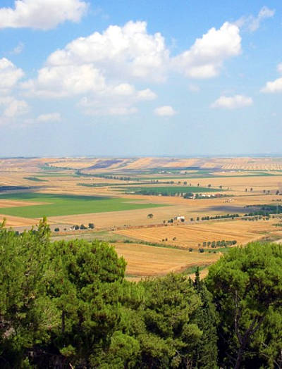 Il Tavoliere in Puglia visto da Lucera.